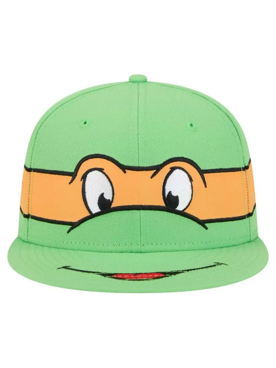 New Era Мужская зеленая кепка-снепбэк Teenage Mutant Ninja Turtles Michelangelo 9Fifty — изображение 5 из 5, зеленый