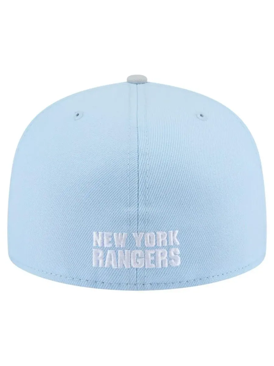 New Era Мужская светло-голубая/серая кепка New York Rangers Color Pack 2-Tone 59FIFTY — изображение 4 из 4