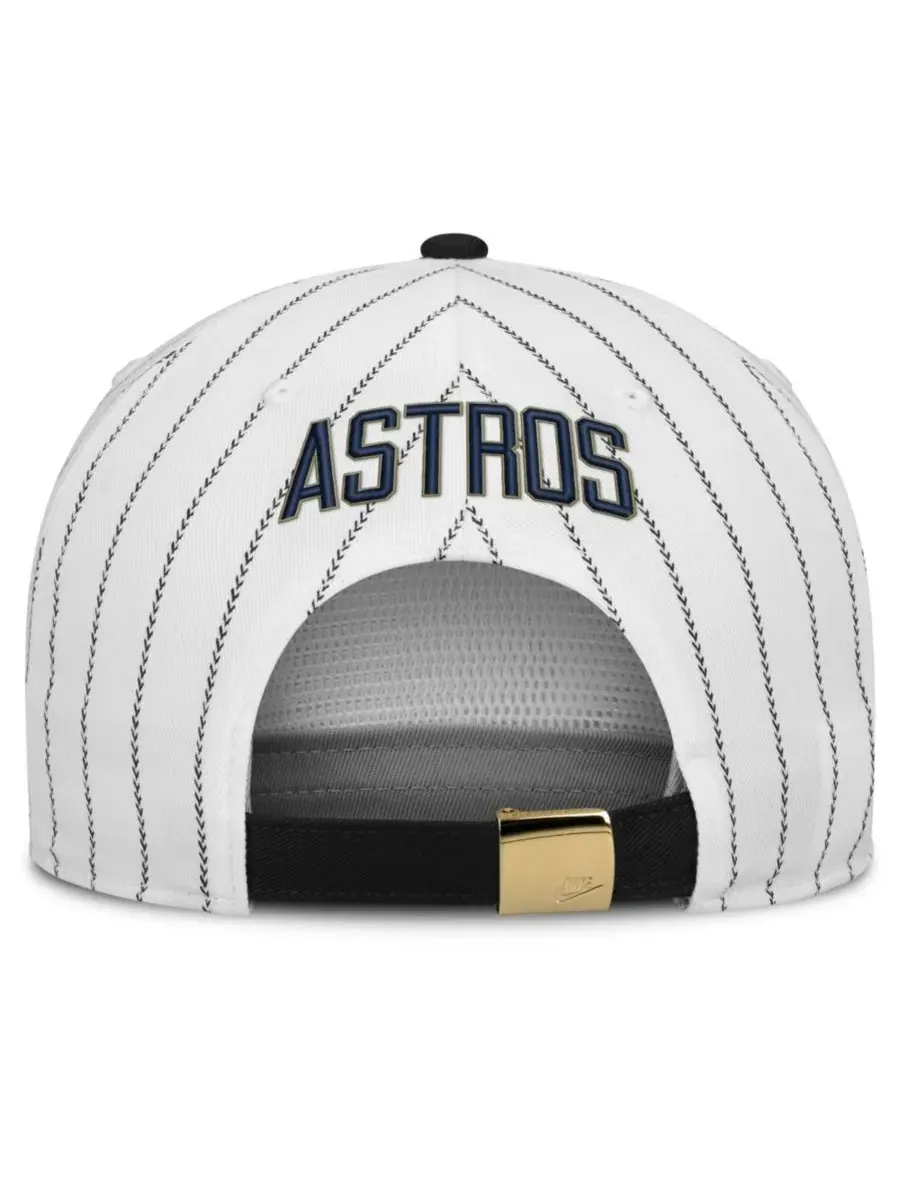 Бейсболка Houston Astros Cooperstown Collection Pro Nike — изображение 4 из 4, белый черный