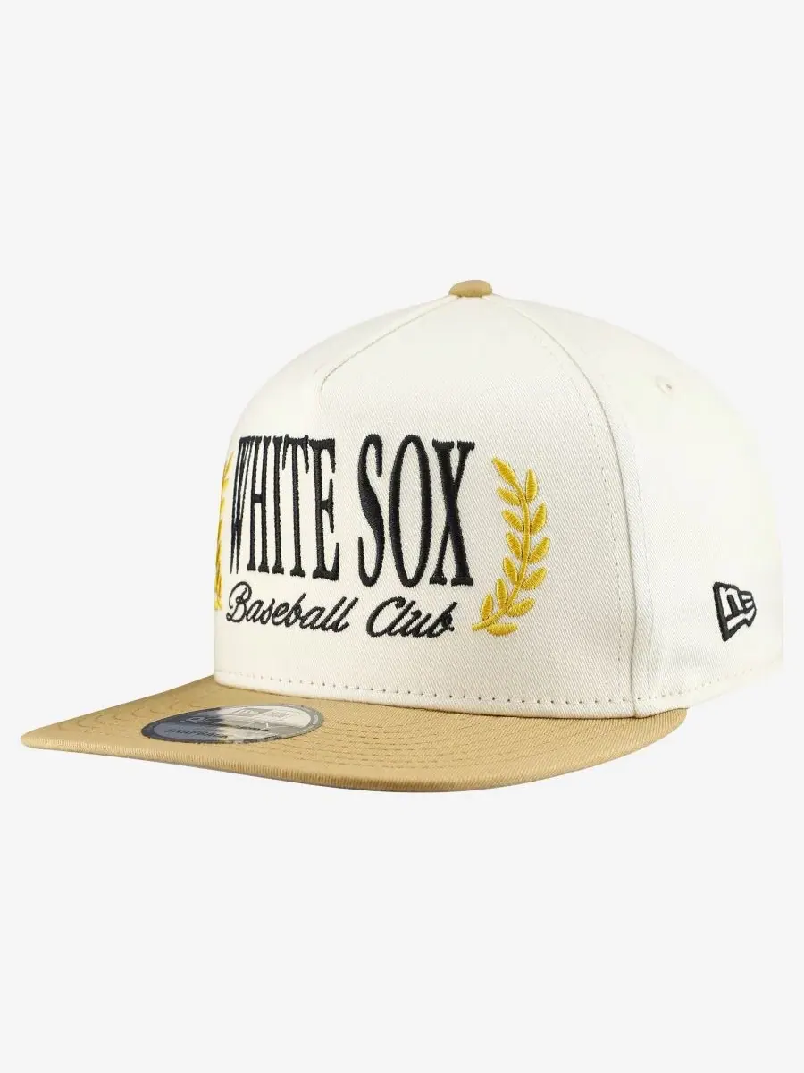 Кепка-снэпбек с вышивкой Chicago White Sox, модель Club 9FIFTY A-Frame New Era — изображение 3 из 5