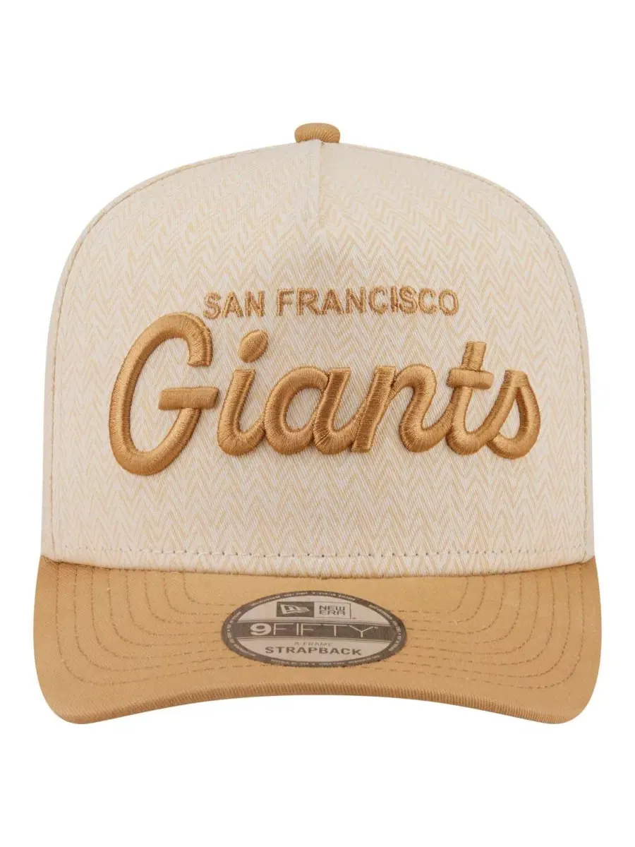 Бейсболка-снэпбек New Era San Francisco Giants Herringbone 9FIFTY A-Frame — изображение 2 из 5, кремовый хаки