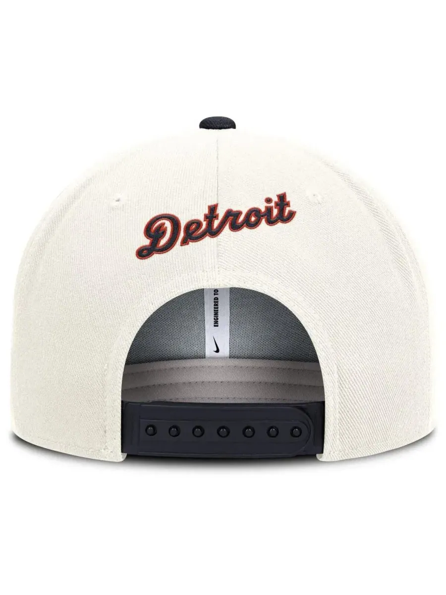 Кепка-снэпбек с вышивкой Detroit Tigers Cooperstown Pro Dri-FIT Nike — изображение 2 из 4, кремовый темно-синий