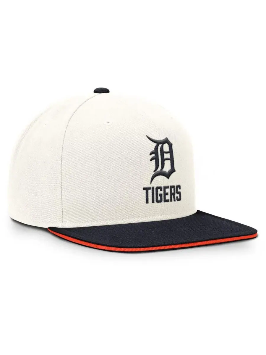 Кепка-снэпбек с вышивкой Detroit Tigers Cooperstown Pro Dri-FIT Nike — изображение 3 из 4, кремовый темно-синий