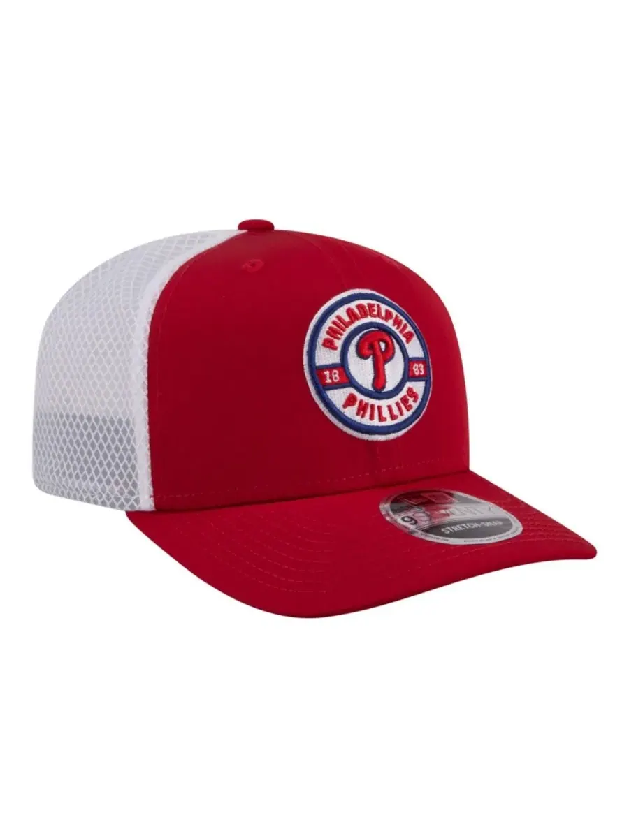 Бейсболка-тракер New Era Philadelphia Phillies Active 9SEVENTY — изображение 3 из 5, красный белый