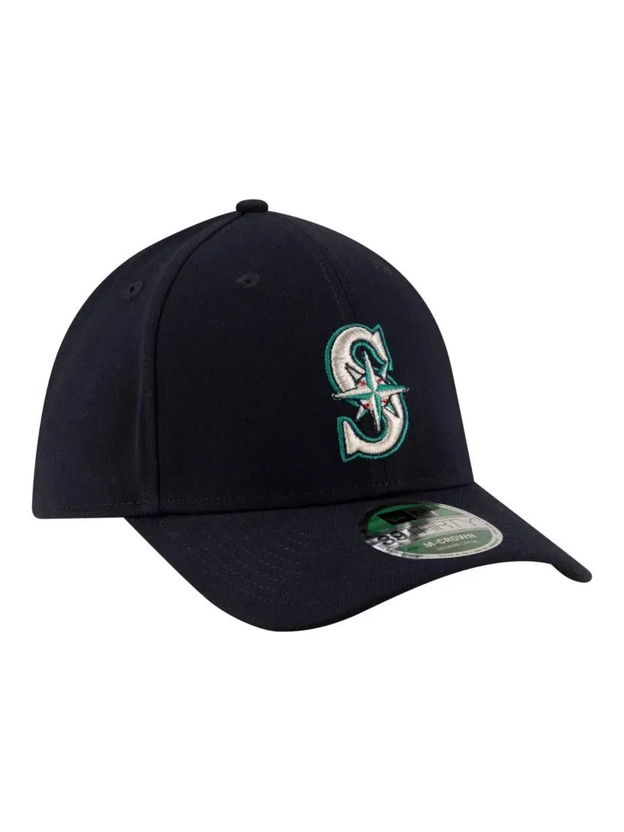 Кепка New Era Seattle Mariners Player Replica 39THIRTY M-Crown Flex — изображение 3 из 4, темно-синий