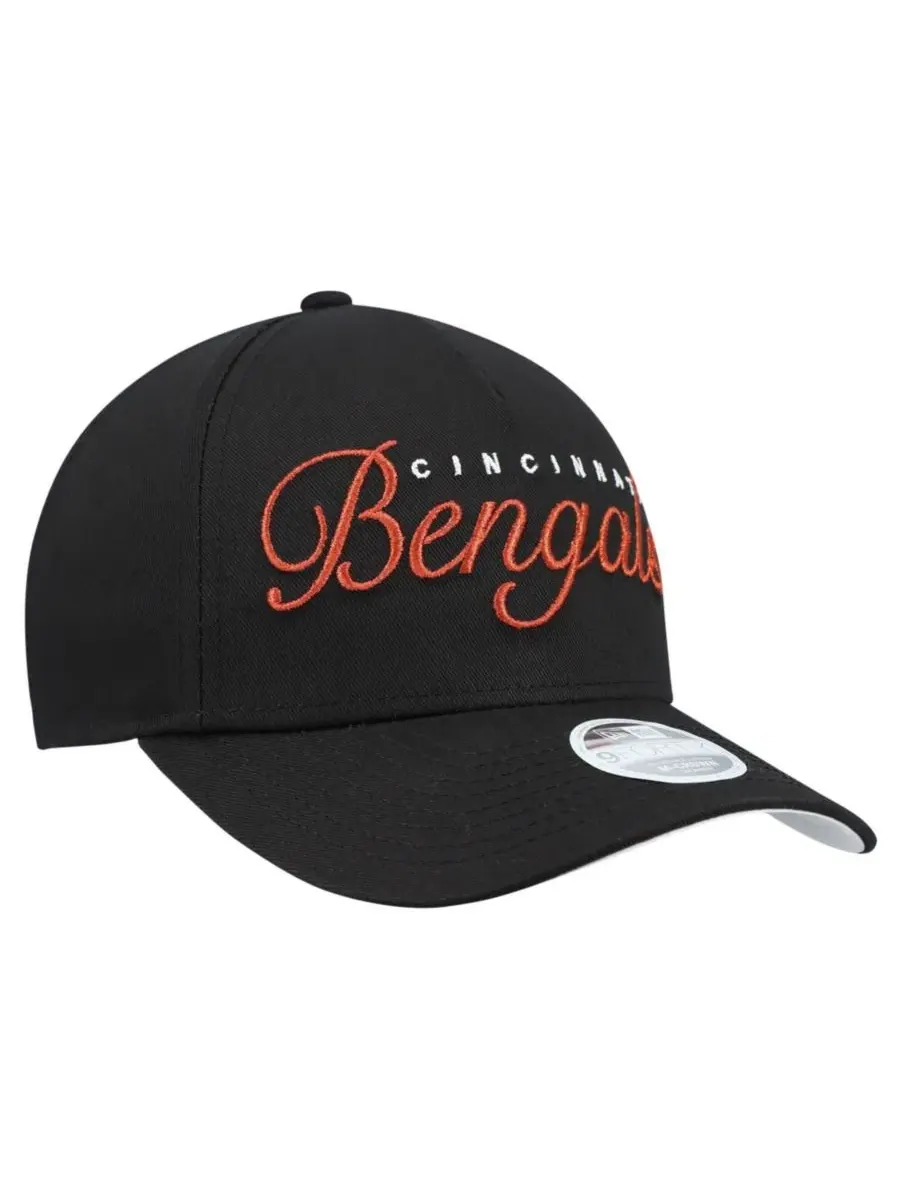 Кепка с вышивкой Cincinnati Bengals Metallic New Era — изображение 4 из 5, черный