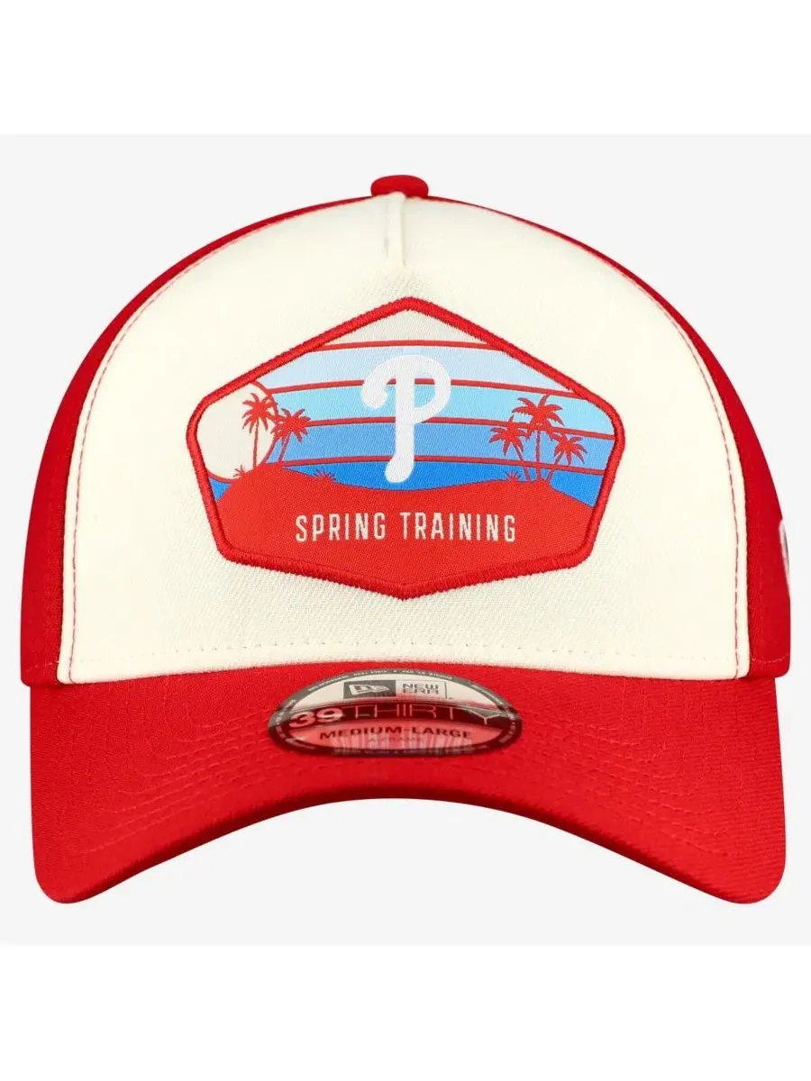 Кепка-бейсболка с градиентом Philadelphia Phillies Spring Training New Era — изображение 4 из 4, красный