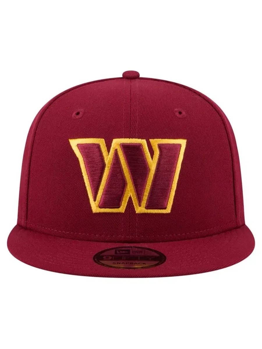Кепка-снапбек с высокой тульей New Era 9FIFTY, Washington Commanders — изображение 2 из 5, бордовый