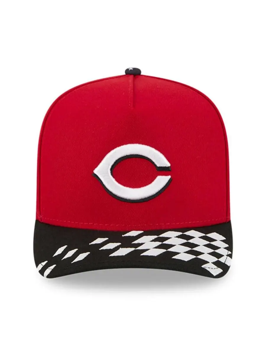 New Era Мужская красно-черная бейсболка Cincinnati Reds 2025 MLB Speedway Classic A-Frame 59FIFTY — изображение 2 из 5