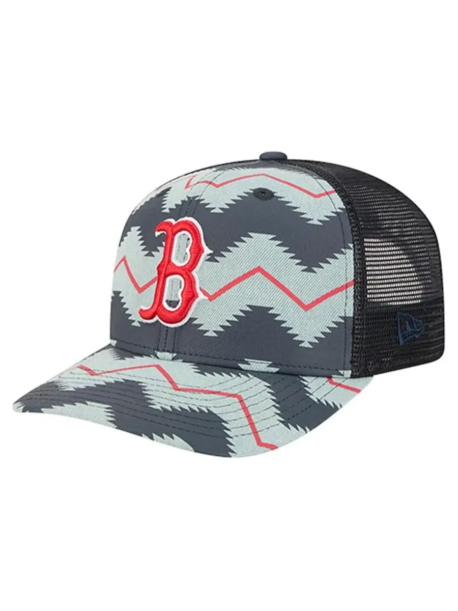 New Era Мужская джинсовая кепка Boston Red Sox Aztec Denim 9SEVENTY с регулируемым размером