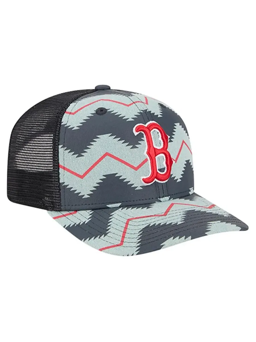 New Era Мужская джинсовая кепка Boston Red Sox Aztec Denim 9SEVENTY с регулируемым размером — изображение 4 из 5