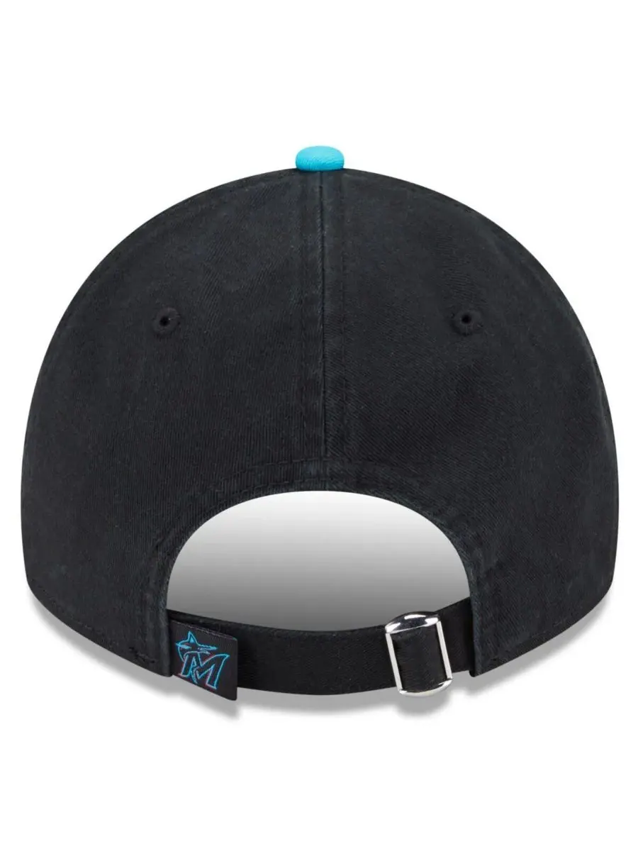 New Era Мужская кепка Miami Marlins 2025 City Connect 9TWENTY с регулируемым размером — изображение 4 из 4, черный розовый
