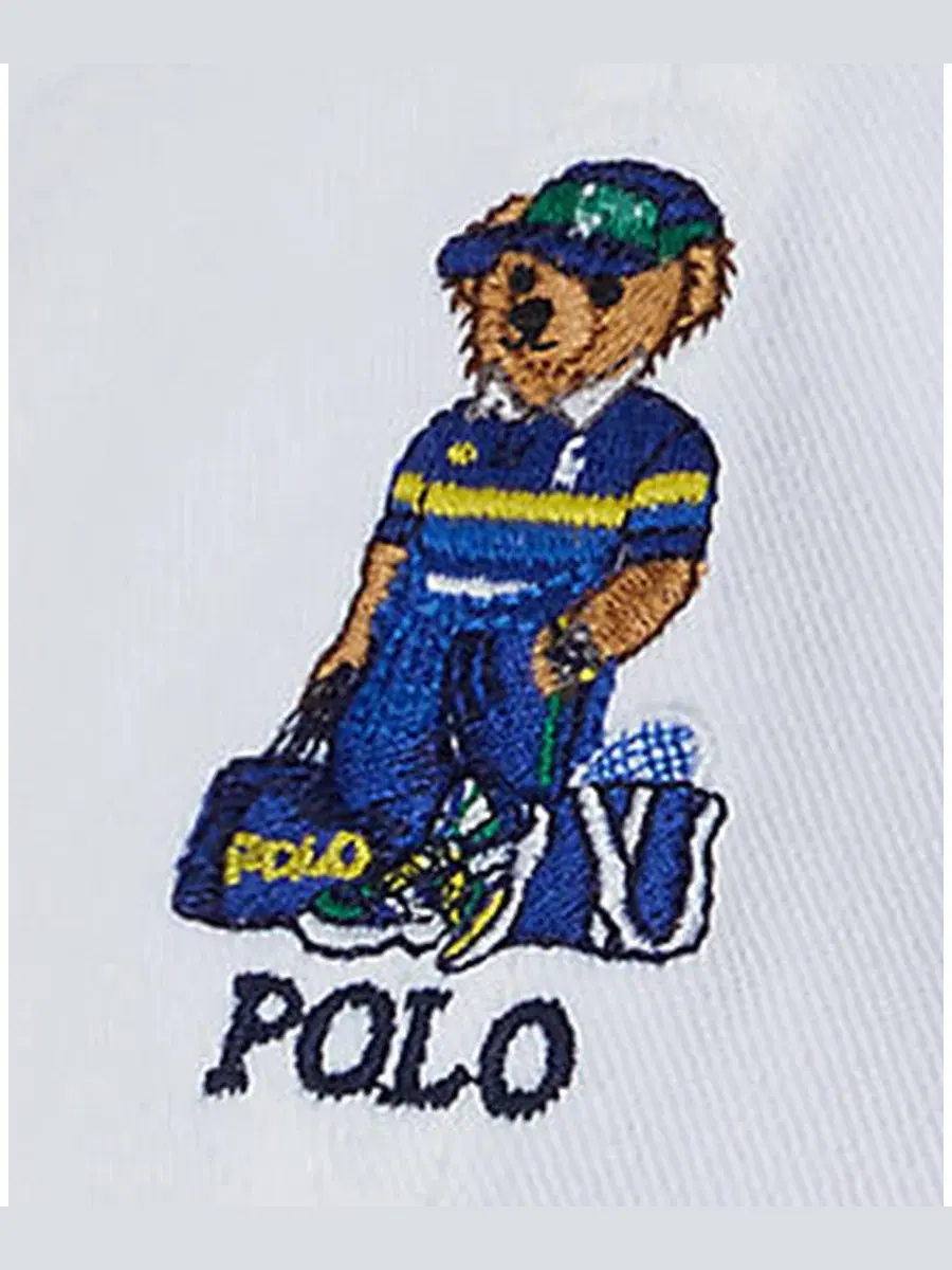 Кепка из хлопкового твила с вышивкой Polo Bear US Open Polo Ralph Lauren — изображение 3 из 3, белый