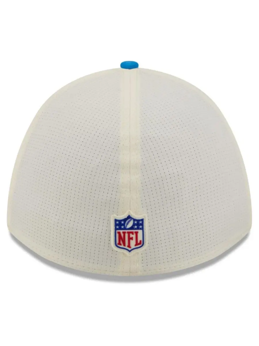 Бейсболка New Era 39THIRTY Flex с козырьком, Detroit Lions — изображение 5 из 5, кремовый синий