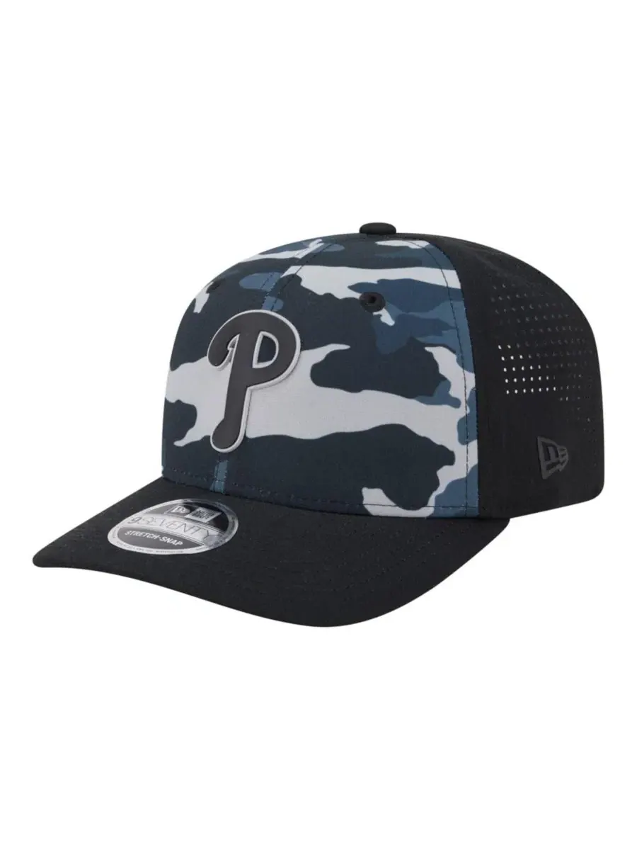 Кепка 9SEVENTY с тональным камуфляжным принтом Philadelphia Phillies New Era
