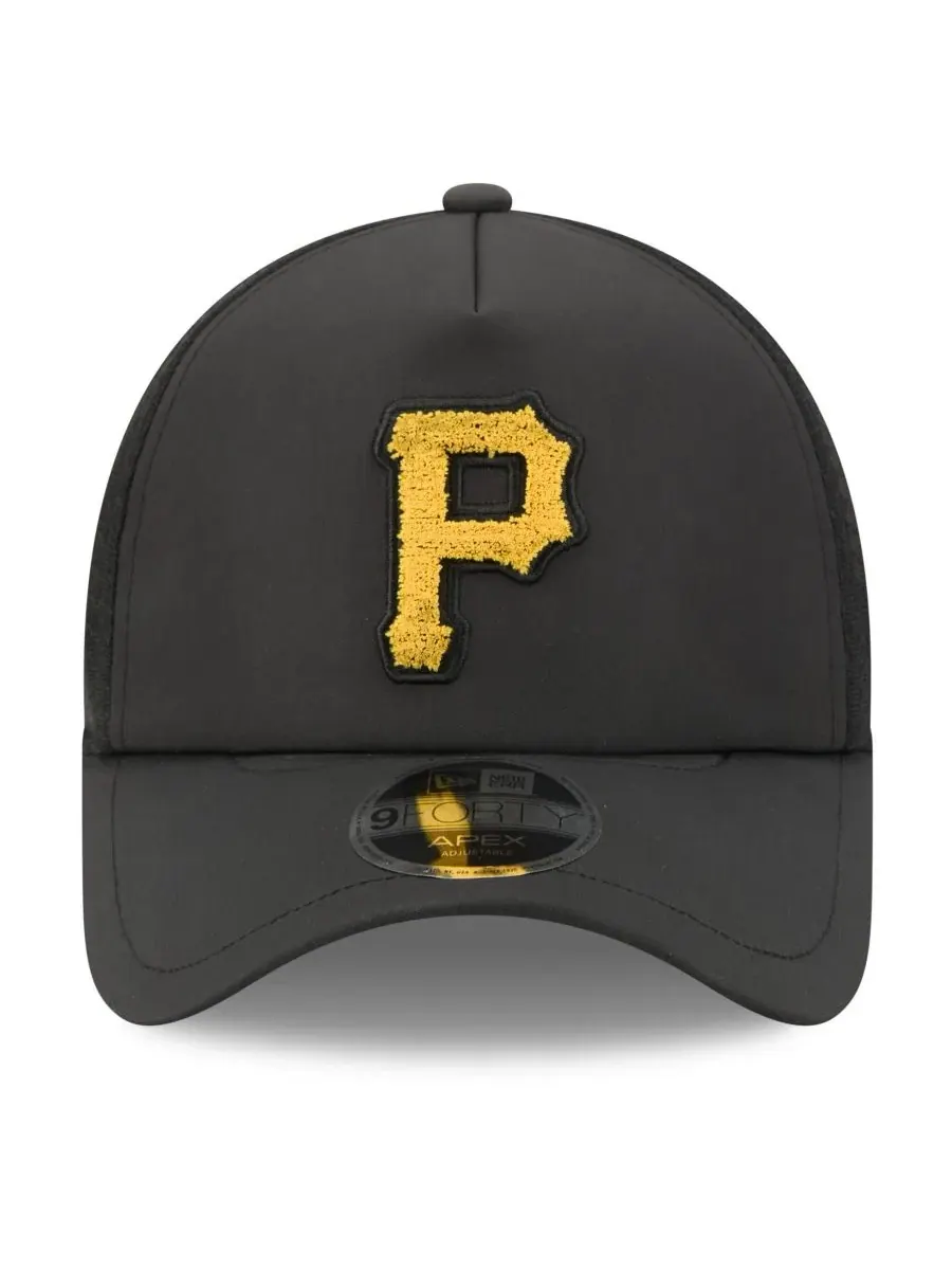 Бейсболка New Era 9FORTY Apex с вышивкой логотипа Pittsburgh Pirates — изображение 3 из 5, черный