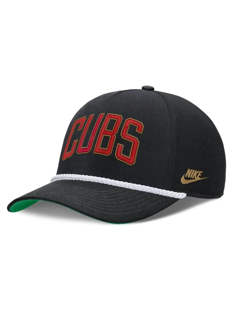 Кепка с вышивкой Cooperstown Collection Rise Nike — изображение 3 из 5, черный зеленый