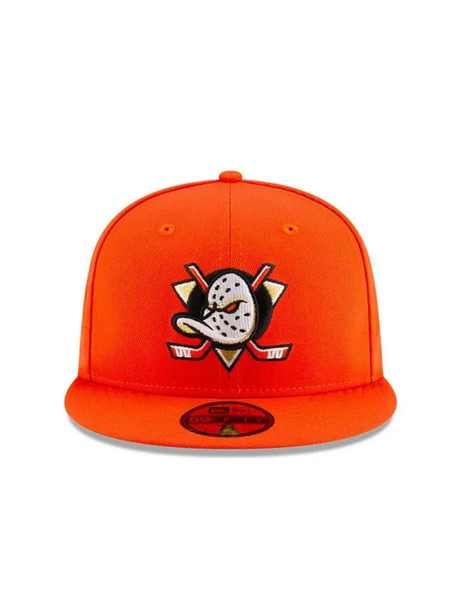 Кепка New Era с вышивкой Anaheim Ducks — изображение 2 из 5, оранжевый