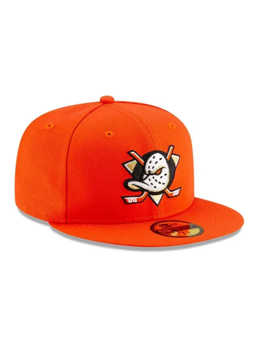 Кепка New Era с вышивкой Anaheim Ducks — изображение 3 из 5, оранжевый