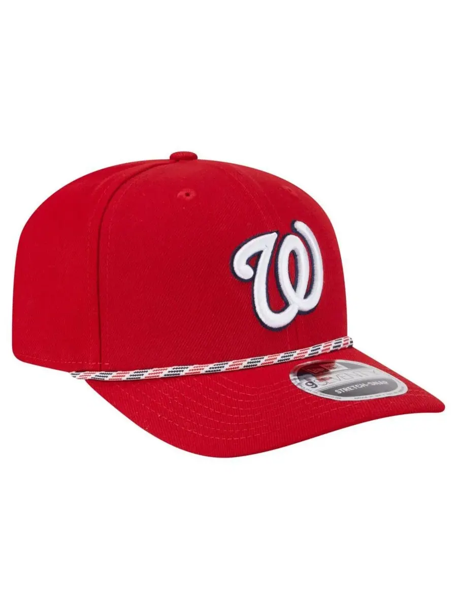 New Era Мужская красная бейсболка Washington Nationals Multi-Rope 9SEVENTY с эластичными застежками — изображение 4 из 5
