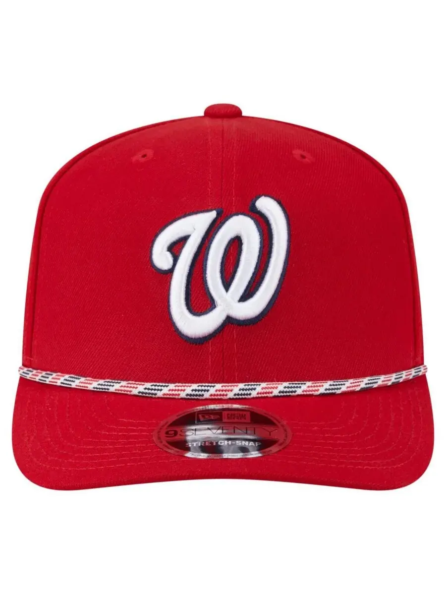 New Era Мужская красная бейсболка Washington Nationals Multi-Rope 9SEVENTY с эластичными застежками — изображение 5 из 5