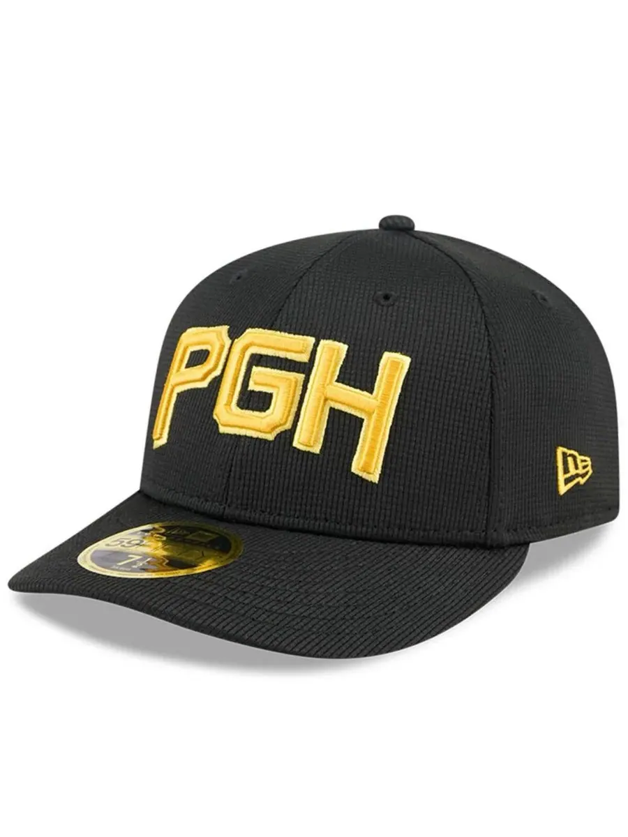 New Era Мужская черная бейсболка Pittsburgh Pirates City Connect Batting Practice Low Profile