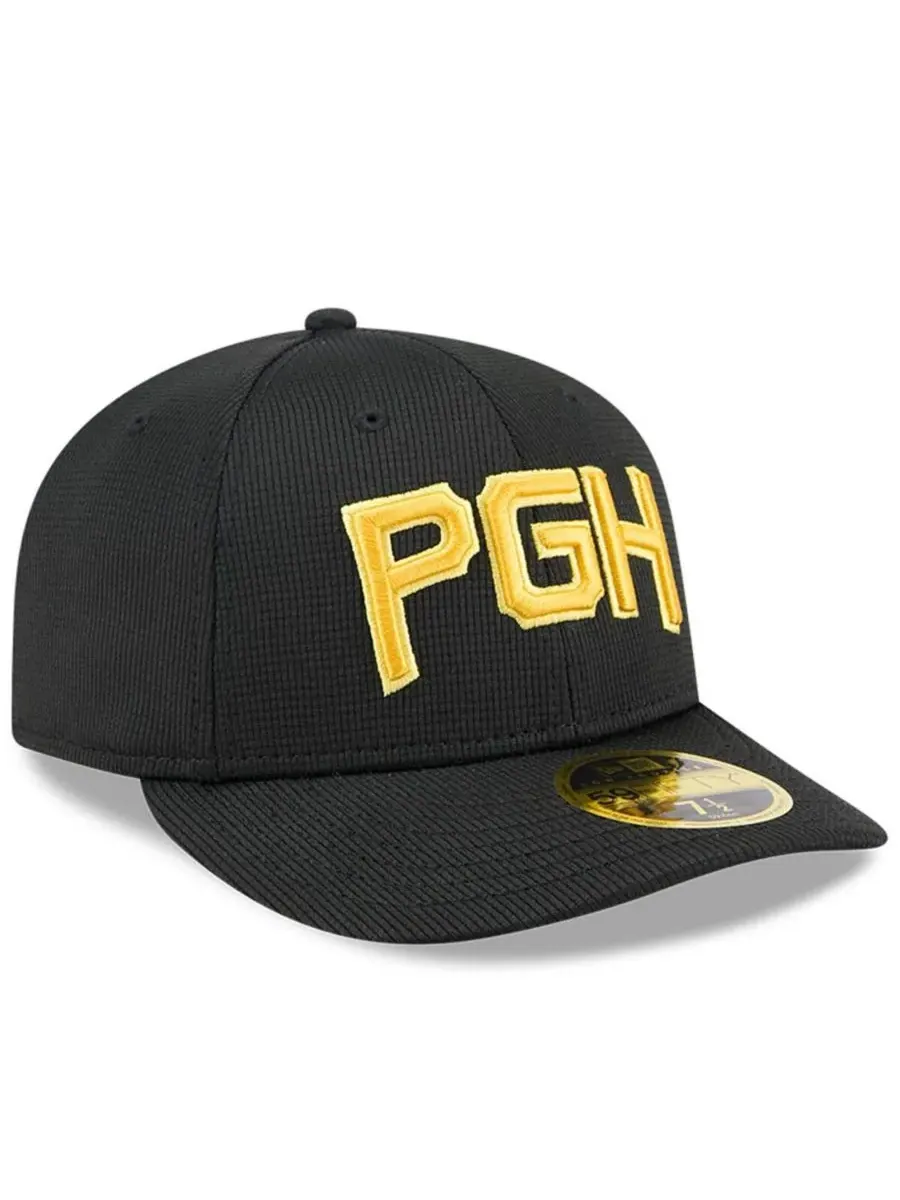 New Era Мужская черная бейсболка Pittsburgh Pirates City Connect Batting Practice Low Profile — изображение 3 из 4, черный