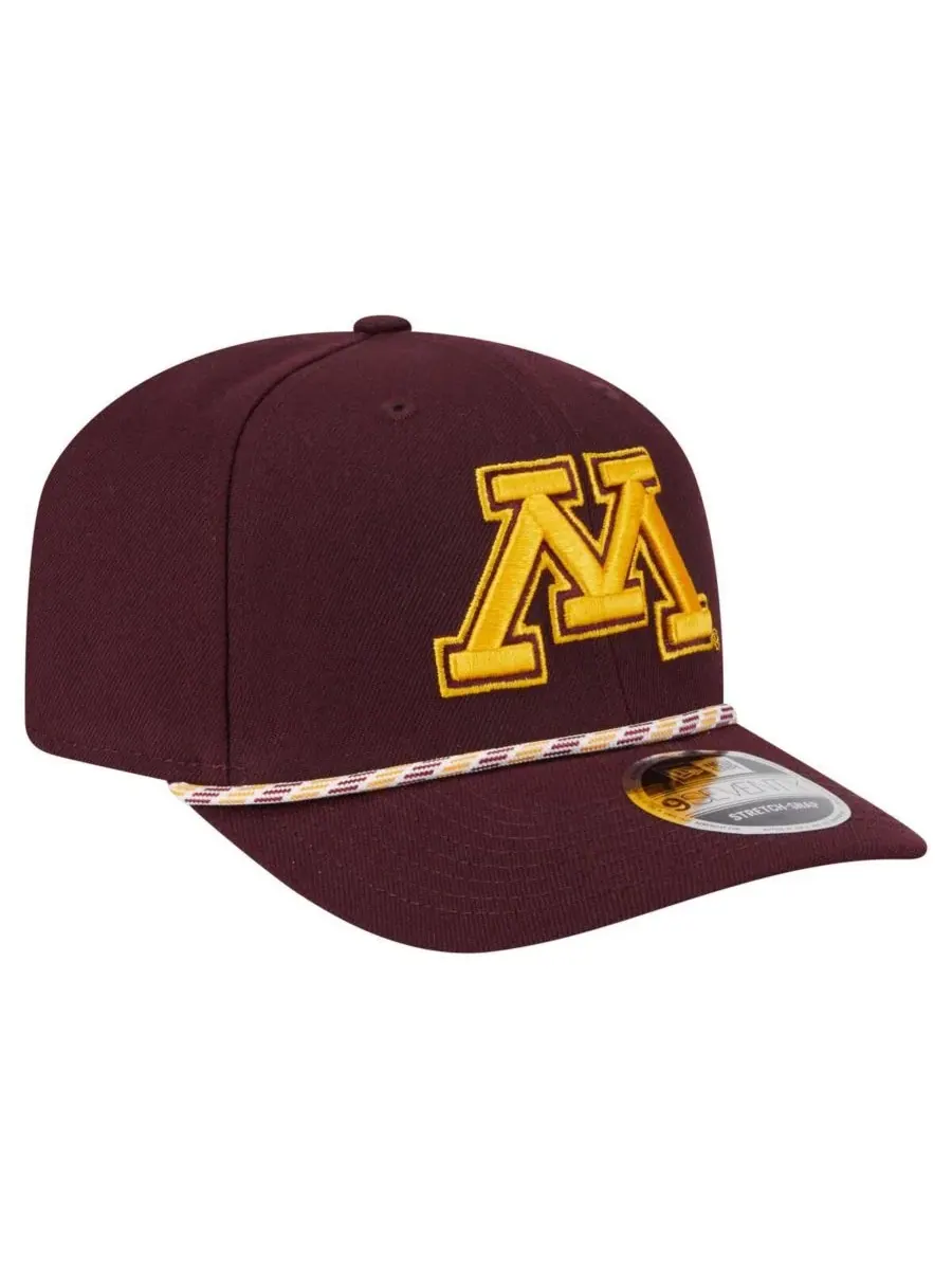 New Era Мужская бордовая кепка Minnesota Golden Gophers Game Day Multi-Rope 9SEVENTY Stretch Snap — изображение 2 из 4