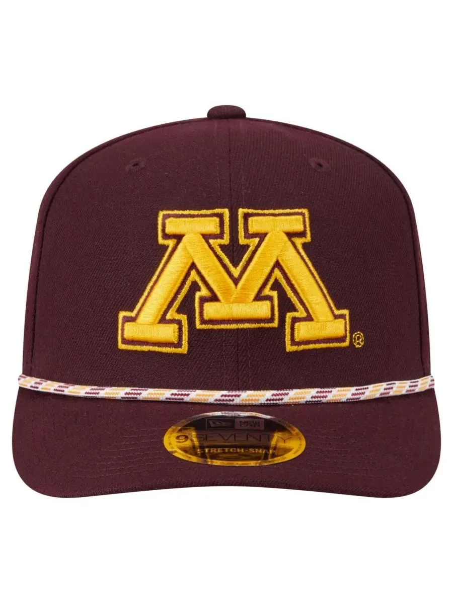 New Era Мужская бордовая кепка Minnesota Golden Gophers Game Day Multi-Rope 9SEVENTY Stretch Snap — изображение 3 из 4