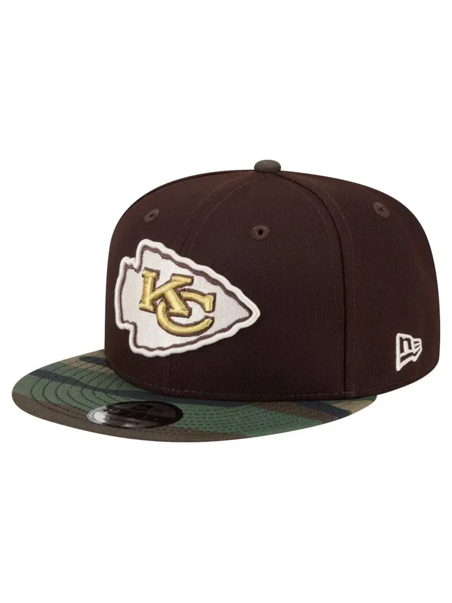 Кепка-снэпбек с принтом Burnt Wood Camo New Era