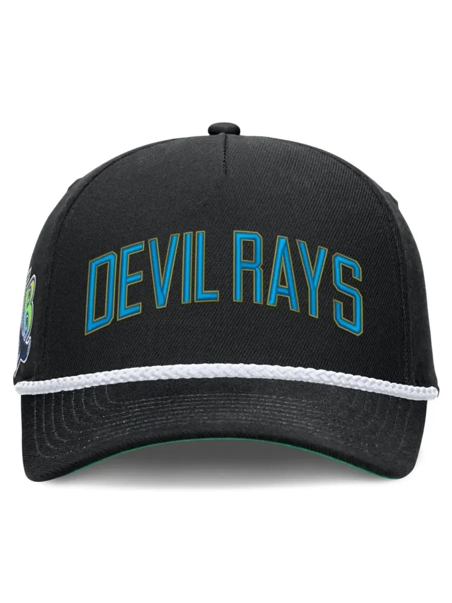Бейсболка Nike Cooperstown Collection Rise с вышивкой Tampa Bay Rays — изображение 2 из 5, черный зеленый
