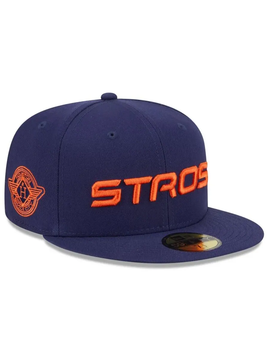 New Era Мужская темно-синяя бейсболка Houston Astros 2025 City Connect Fan Pack 59FIFTY Fitted Hat