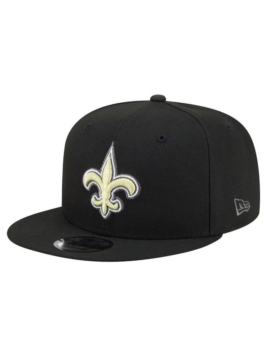 Кепка-снапбек с высокой тульей, вышитым логотипом New Orleans Saints New Era