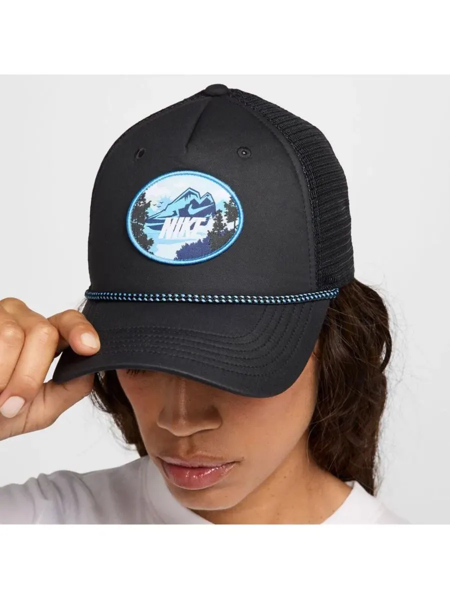 Кепка-тракер Nike Rise Trucker Adjustable Hat — изображение 4 из 5, черный
