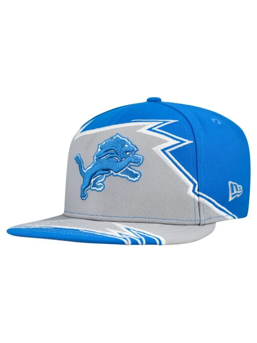 New Era Мужская сине-серая кепка Detroit Lions Break 59FIFTY
