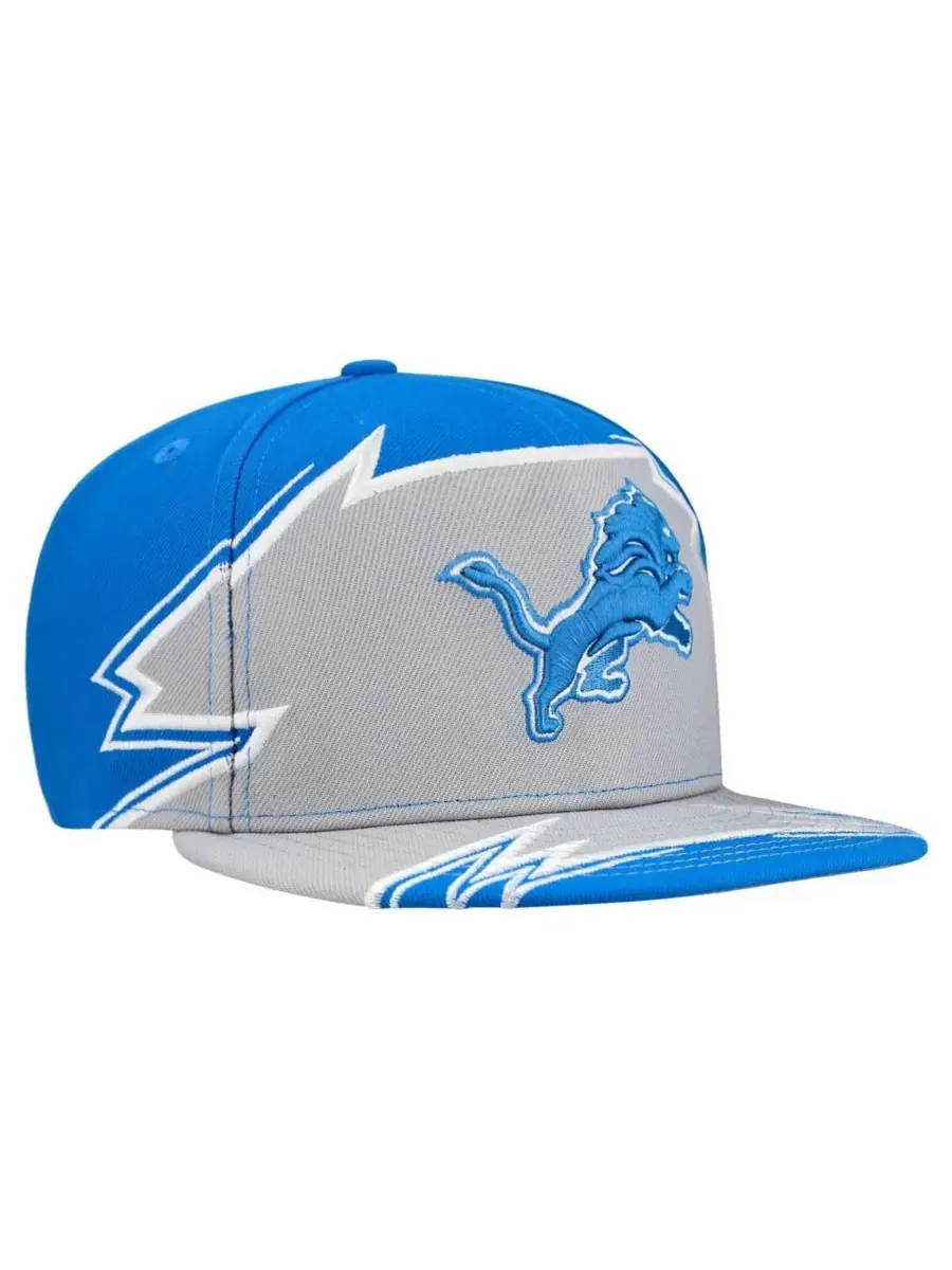 New Era Мужская сине-серая кепка Detroit Lions Break 59FIFTY — изображение 4 из 4, синий серый