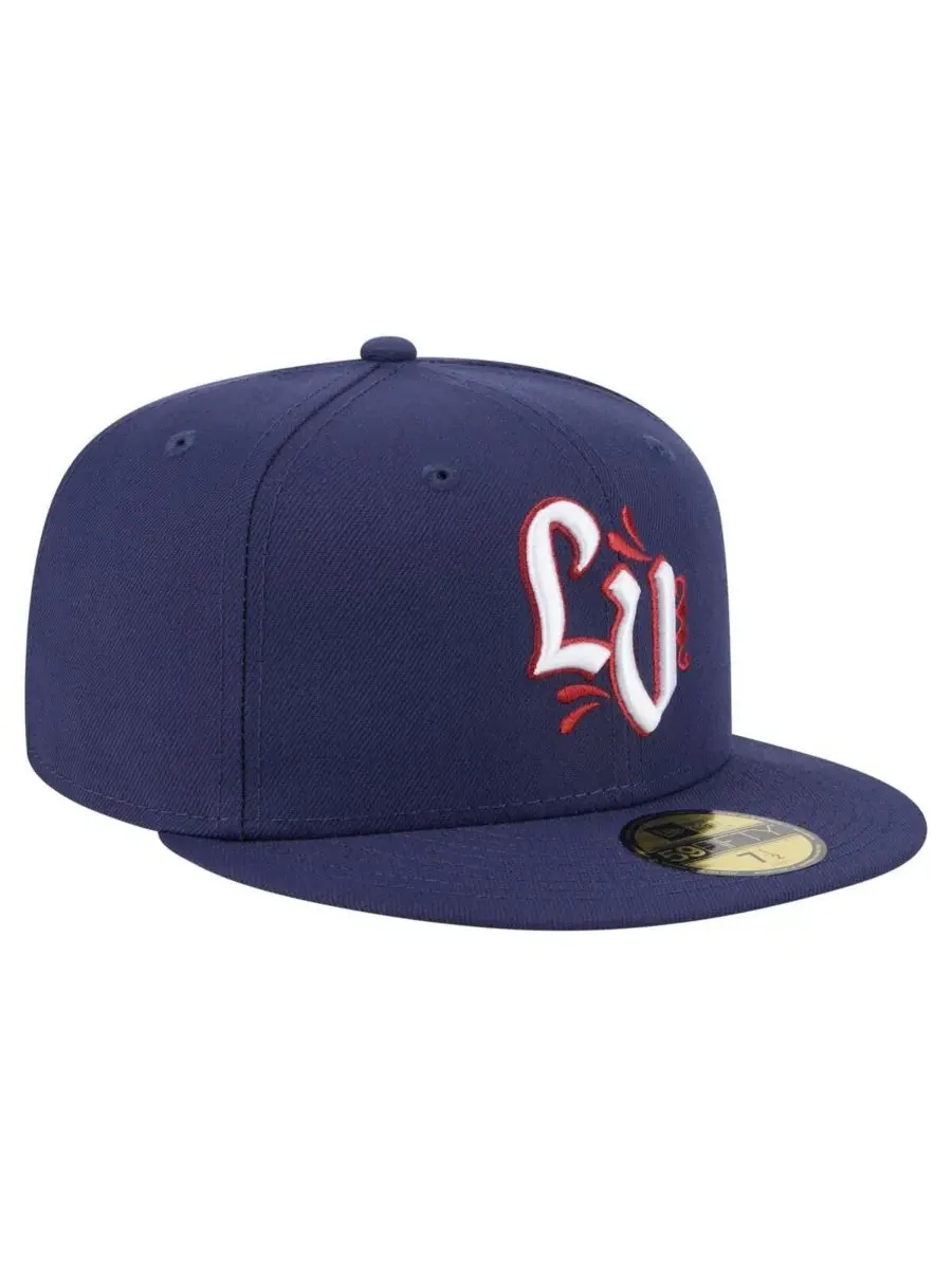 New Era Мужская синяя бейсболка Lehigh Valley IronPigs из аутентичной коллекции 59FIFTY — изображение 2 из 4, темно-синий