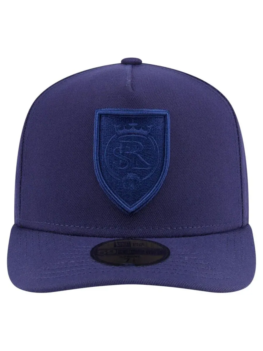 New Era Мужская кепка A-Frame 59FIFTY темно-синего цвета из коллекции Real Salt Lake Color Pack — изображение 2 из 4
