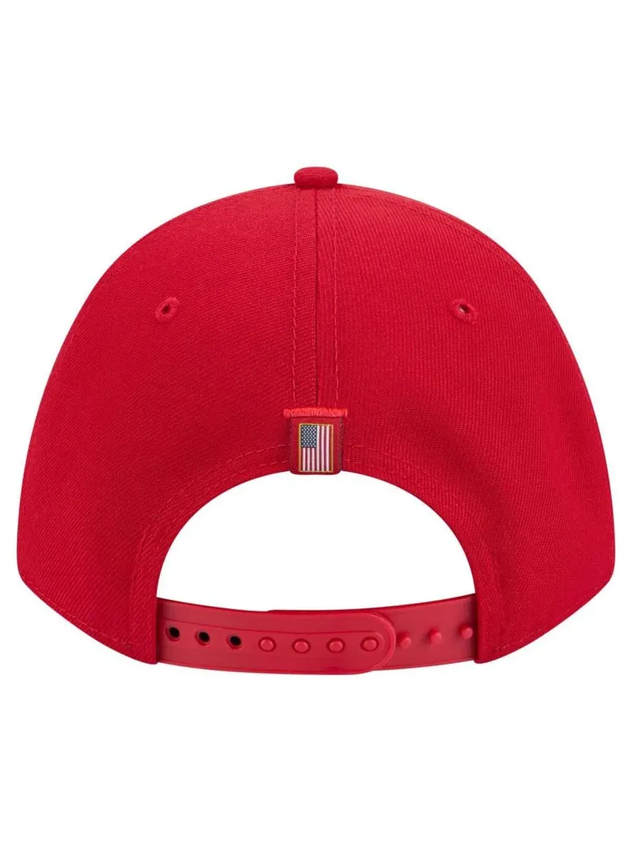 New Era Мужская красная бейсболка Washington Nationals с американским флагом, регулируемая, модель — изображение 3 из 4