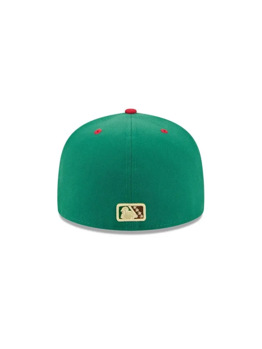 New Era Мужская зеленая кепка Akron RubberDucks Theme Nights 59FIFTY — изображение 4 из 4, зеленый