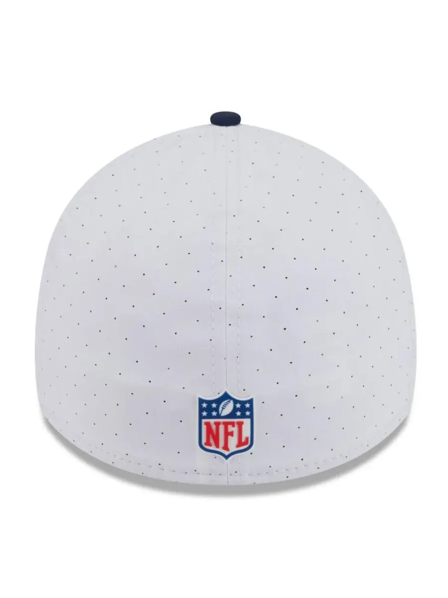 New Era Мужская кепка Tennessee Titans 39THIRTY Flex Hat белого/темно-синего цвета для — изображение 4 из 4