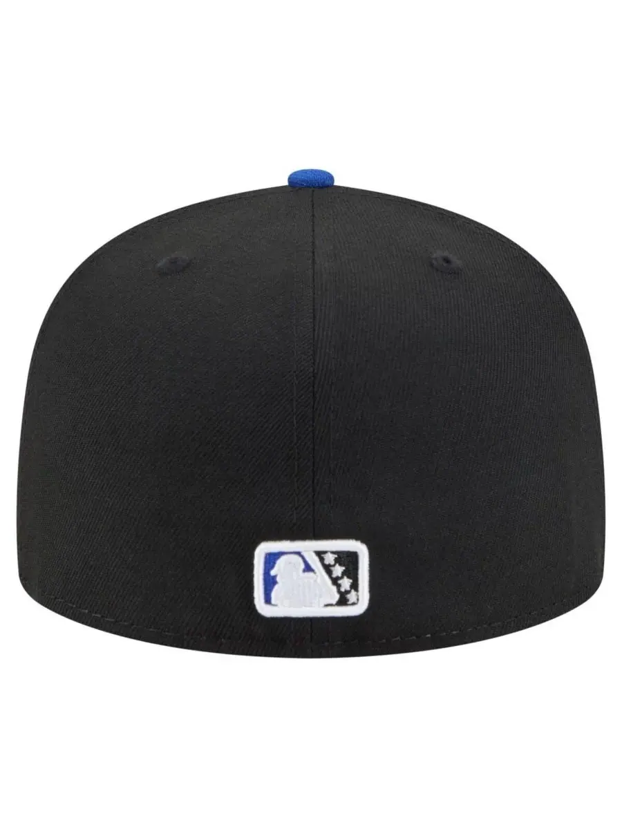 New Era Мужская кепка Biloxi Shuckers Authentic Collection 59FIFTY — изображение 4 из 4, черный синий
