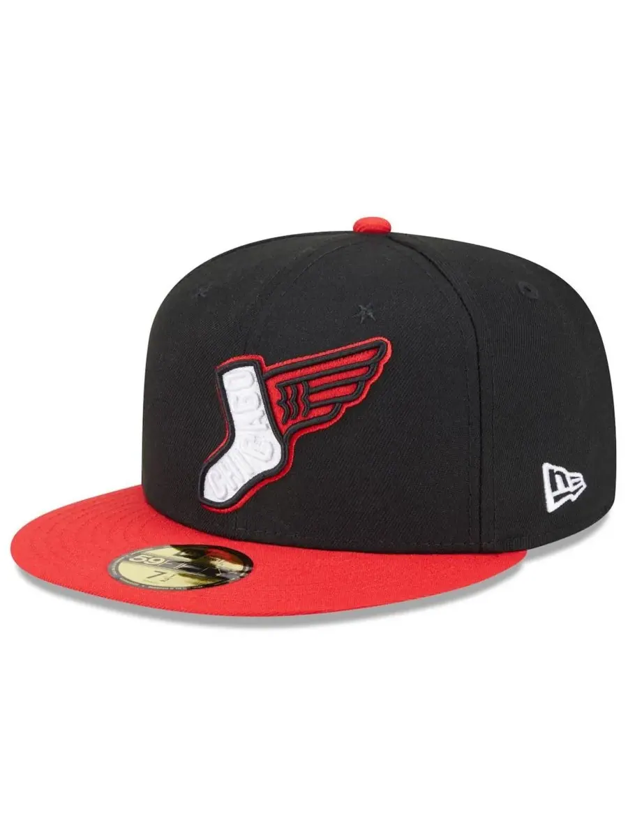 New Era Мужская черно-красная бейсболка Chicago White Sox 2025 City Connect Alternate 59FIFTY