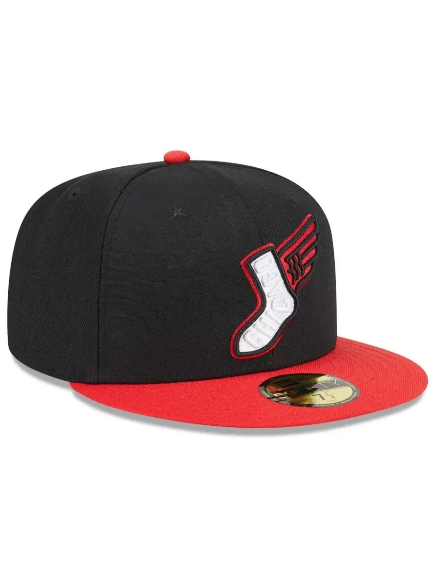 New Era Мужская черно-красная бейсболка Chicago White Sox 2025 City Connect Alternate 59FIFTY — изображение 3 из 4