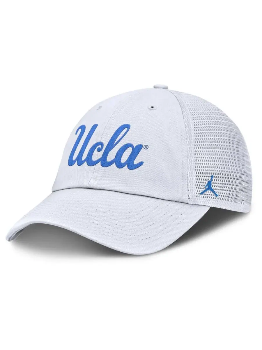 Мужская белая регулируемая кепка-тракер с символикой клуба UCLA Bruins Club Campus Jordan