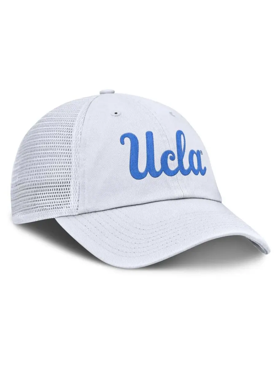 Мужская белая регулируемая кепка-тракер с символикой клуба UCLA Bruins Club Campus Jordan — изображение 3 из 4, белый