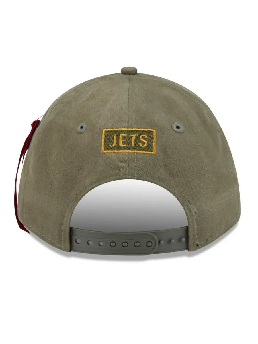 New Era Мужская регулируемая кепка Alpha Men's Industries оливкового цвета New York Jets A-Frame — изображение 2 из 5