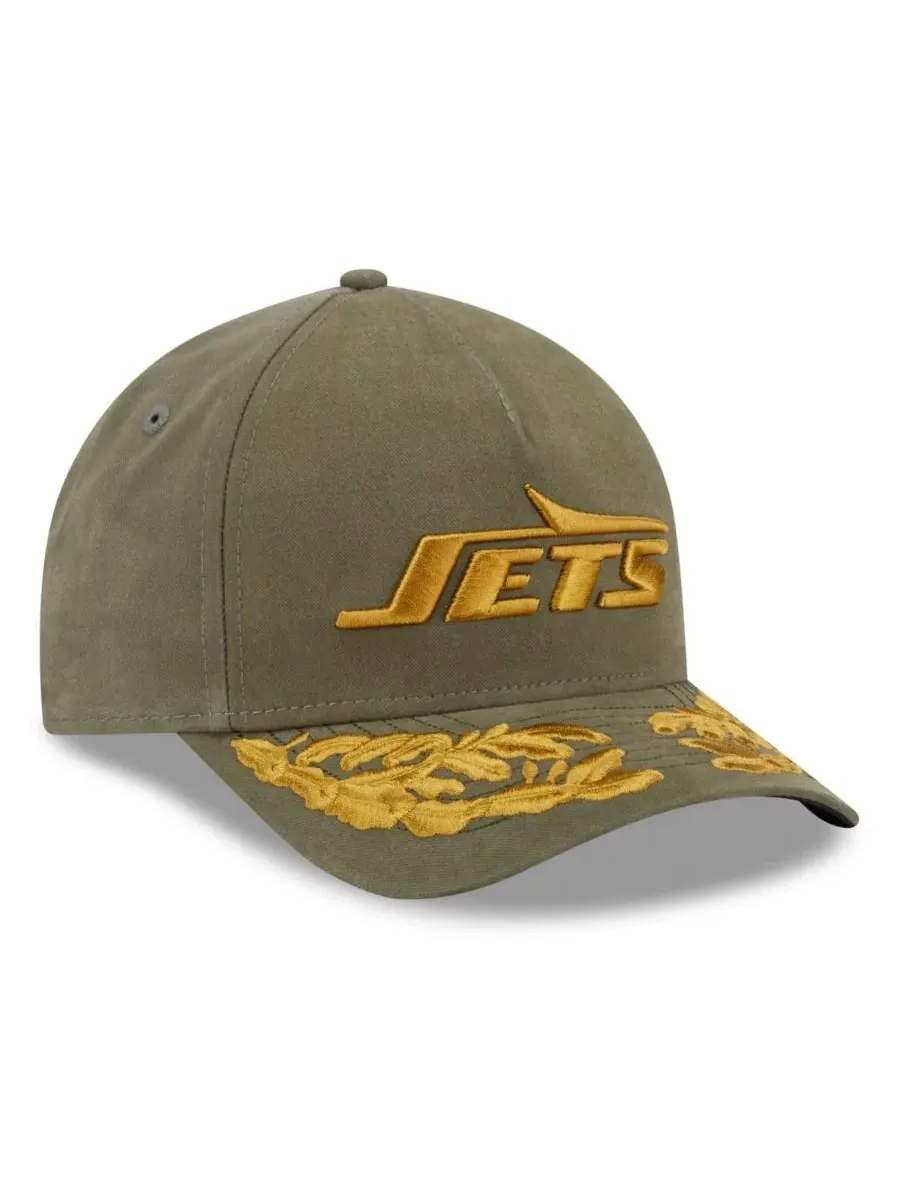 New Era Мужская регулируемая кепка Alpha Men's Industries оливкового цвета New York Jets A-Frame — изображение 3 из 5