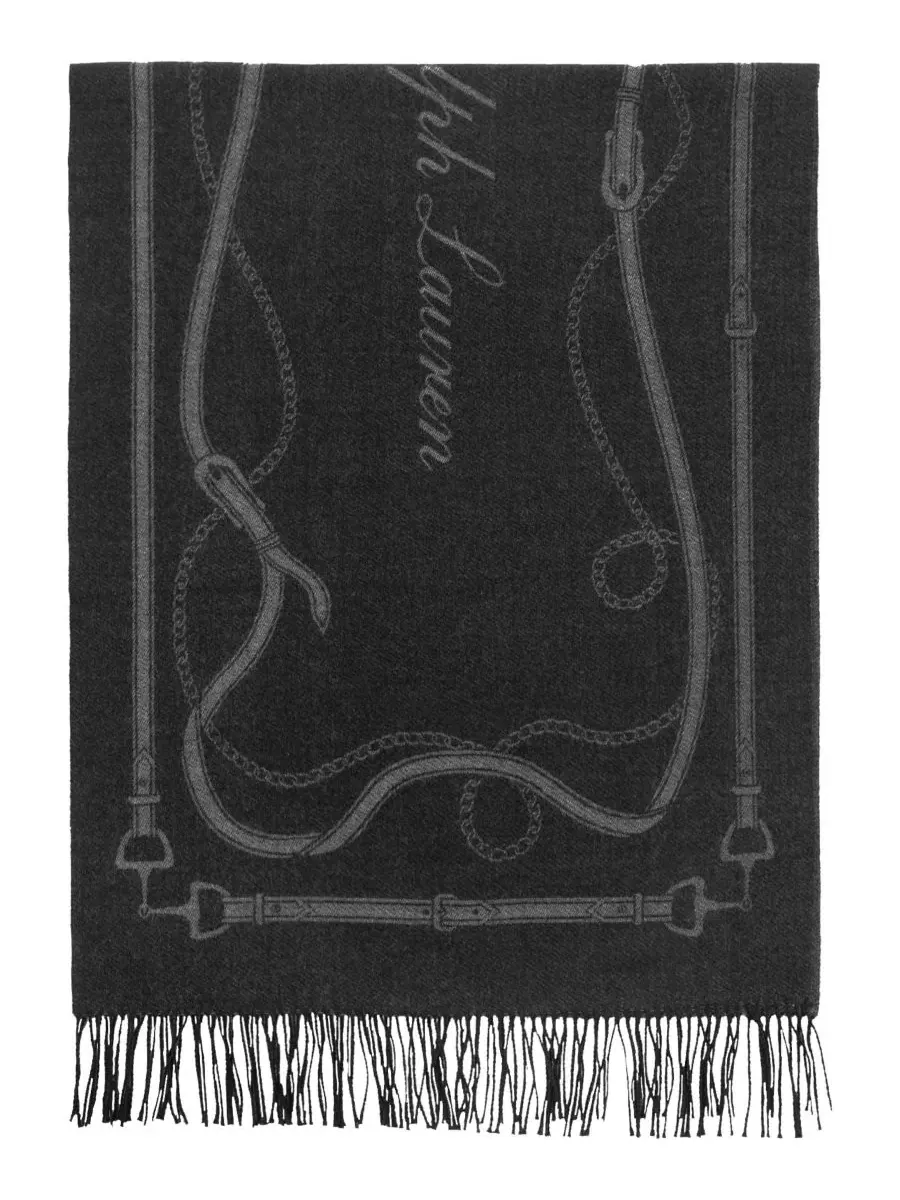 Плед-накидка с поясом Baby Cable Knit Wrap Lauren Ralph Lauren — изображение 3 из 4, черный
