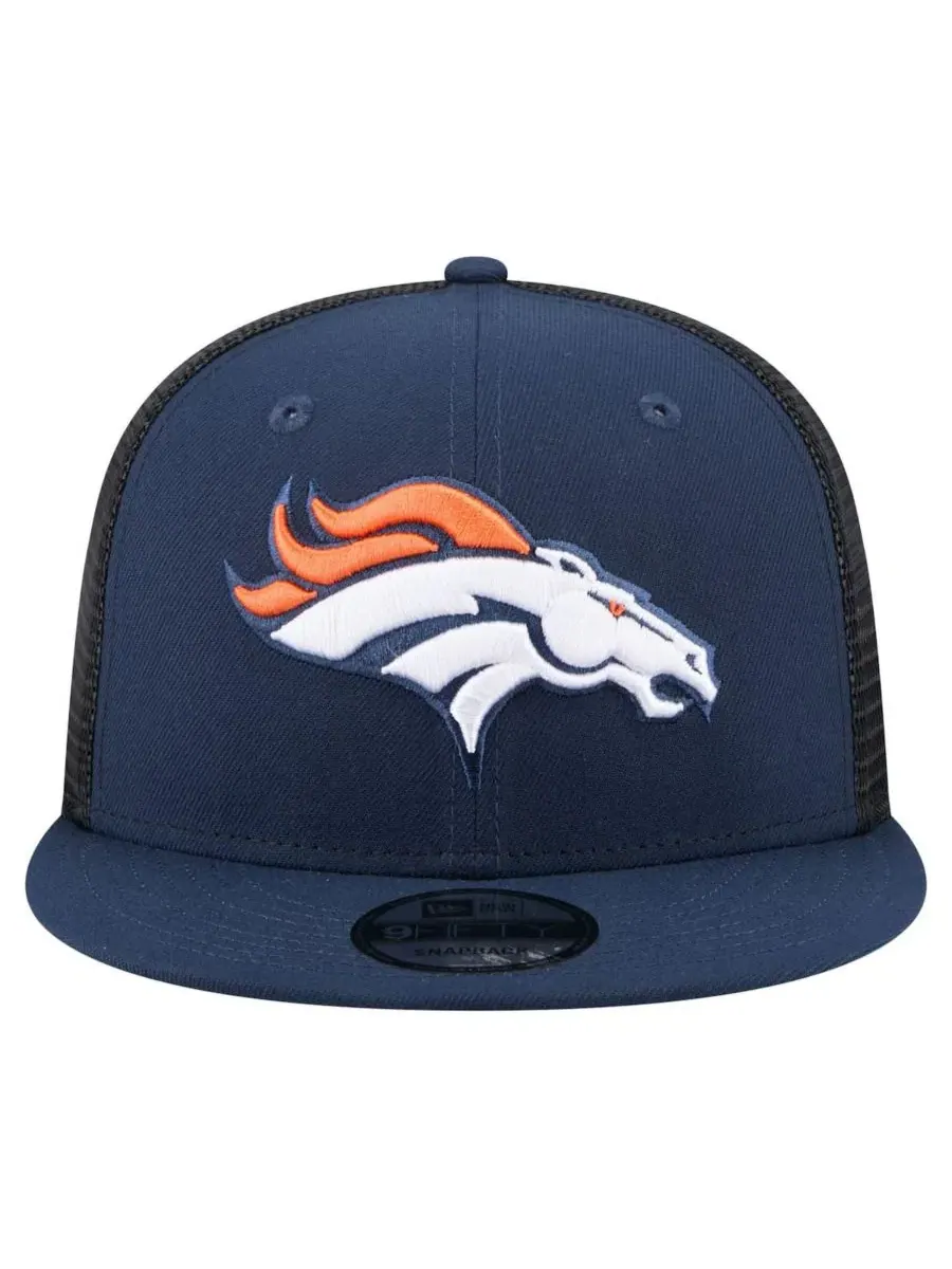 Кепка-снапбек с вышитым логотипом Denver Broncos New Era — изображение 4 из 5, темно-синий